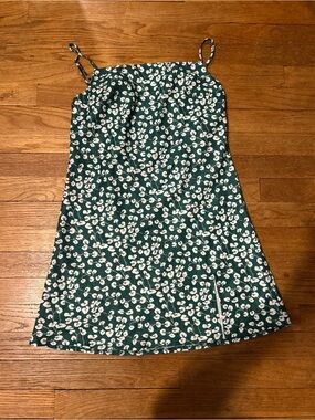 polly green floral dress